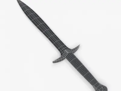 Sting Sword Low-poly 3D model purchase