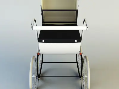 Pram retro 3D model