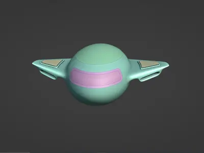 Sci-Fi Space Vehicle - HardSurface 3D model