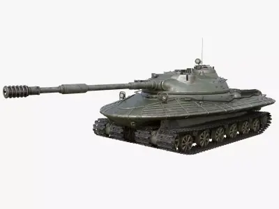 Tank Object 279 Green Vray 3D model