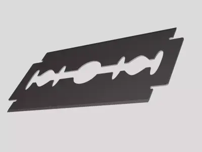 Razor Blade - Geometry Only No Textures No Materials 3D model
