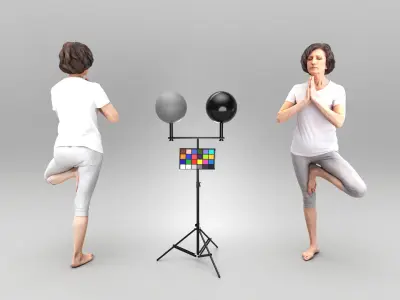 Yoga people 19 3D model