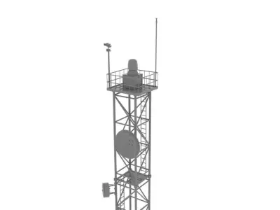 Radar Tower 3D model