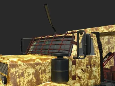 Military Apocalyptic Truck -3D model  3D model