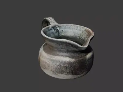 Milk pitcher Low-poly 3D model