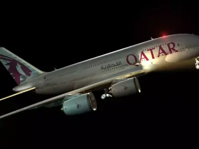 qatar aircraft 3d model 3D model