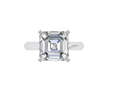 Asscher Ring 3D print model get