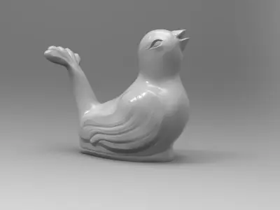 Bird figurine 3D model