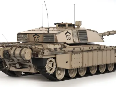 Tank Challenger 2 2010 3D model