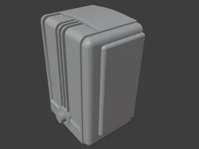 Old Broadcast Loudspeaker Vostok from USSR Low-poly 3D model
