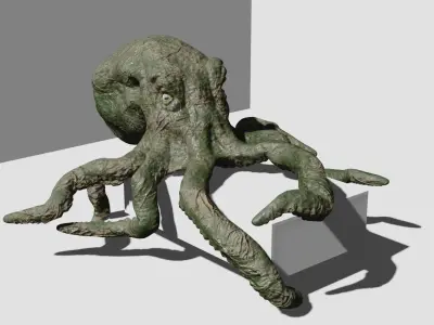 Octopus hight poly 3D model 3D model