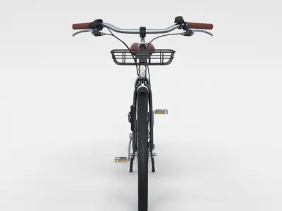 Electric Bicycle Black 3D model
