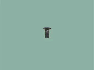 Steel Stained M3 Bolt Allen Pan Head With 4K PBR Texture 3D model