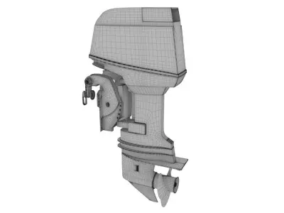 Outboard 60HP 3D model