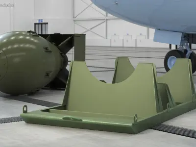 Shipping Pallet for Atomic Bomb 3D model