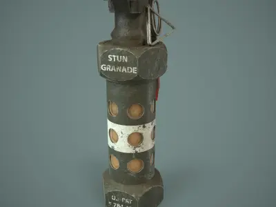 Stun Gragrenade Low-poly 3D model