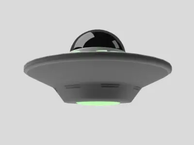 Alien spaceship 3D model purchase
