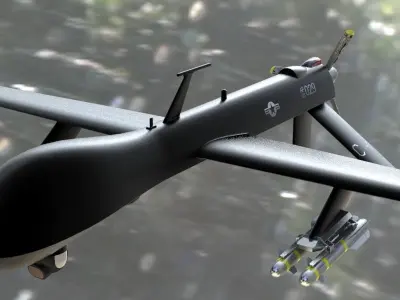 MQ-1 Predator UAV 3D print model