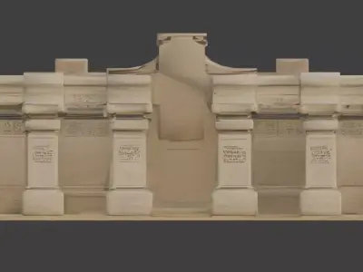 Ancient Egyptian Ritual Courtyard 3D Environment Analysis 3D model purchase