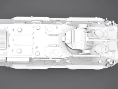 BTR 3eU1 Scale model 3D print model