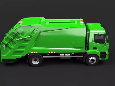 Generic EU Gargabe Truck 3D model