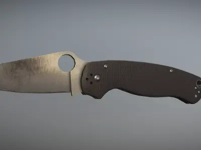 Folding Knife Low-poly 3D model purchase