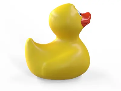 Rubber duck Low-poly 3D model get