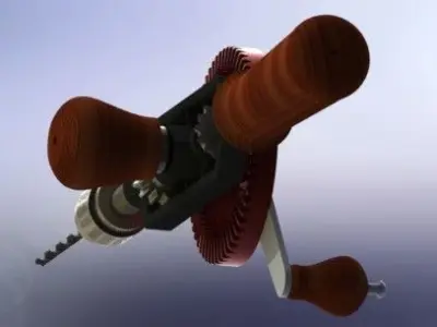 Hand drill Free 3D model