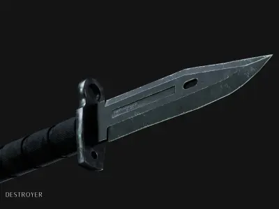 Tactical Knife 3D model purchase
