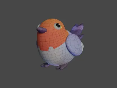 Bird Game Model 07 Low-poly 3D model