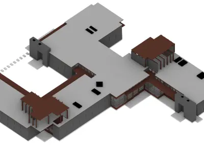 RM Schindler_Mak Center 3D model