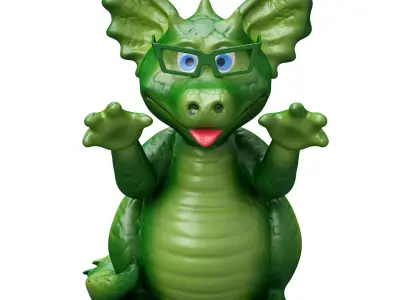 Dragon Dracosha Dinosaur Toy Figurine Figurine 3D model