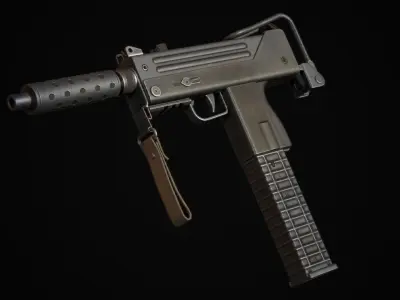 UZI  Mac 10  Mini Mac 10 Low-poly 3D model