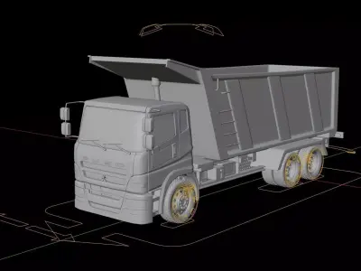 Mitsubishi Fuso Super Great FV51J Tipper 3D model