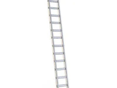 Old Wooden Ladder 3D model purchase