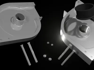 Industrial Part Casing 3D model
