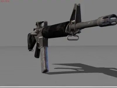 M16 PUBG Low-poly 3D model