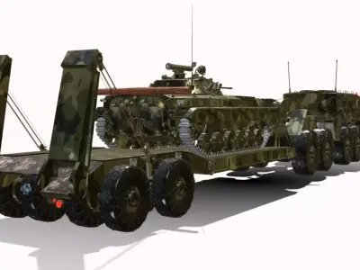 MAZ 537 Low-poly 3D model by lm9241221