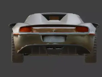 Desert Outlaw Pursuit Supercar 3d Low-poly 3D model