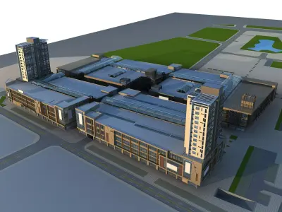 Commercial Building 3D model 53
