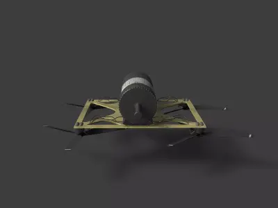 Vandal drone Low-poly 3D model
