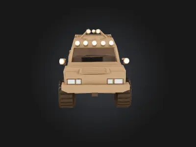 Desert Rover  Conquer the Sands in Style 3D model