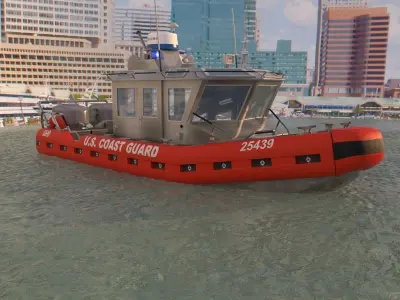 Coast Guard Patrol Boat 3D model