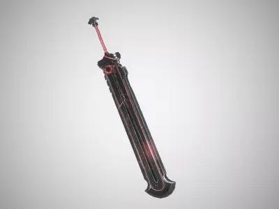 blade sword sabre Low-poly 3D model