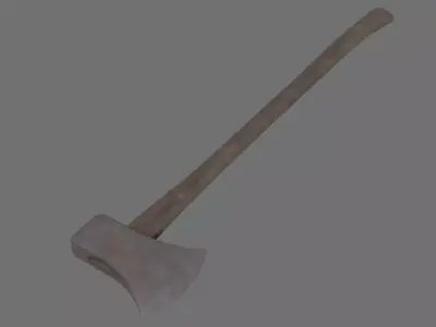 Axe 2B Low-poly 3D model