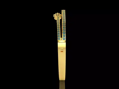 Art Deco Bracelet 17 3D print model