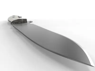 Knife Red Sun 3D model