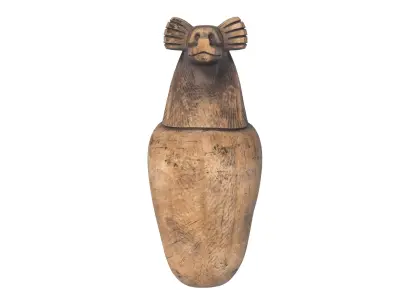 Egyptian jar 9 Low-poly 3D model