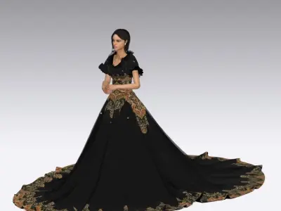 ROYAL DRESS 3D print model