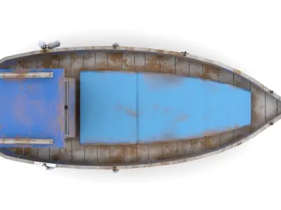 Fishing Boat 04 Low-poly 3D model